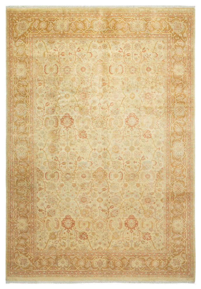 Selena, One-of-a-Kind Hand-Knotted Area Rug Ivory, 6'3"x8'10"
