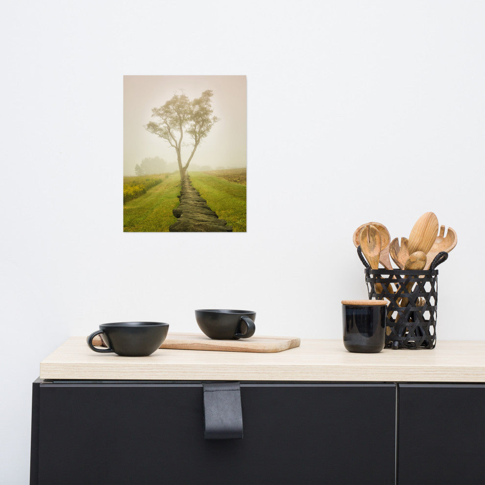 Wall Art Print Landscape Photograph Calming Morning Rural Unframed, 11" X 14"