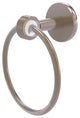 Clearview Towel Ring with Groovy Accents, Antique Pewter