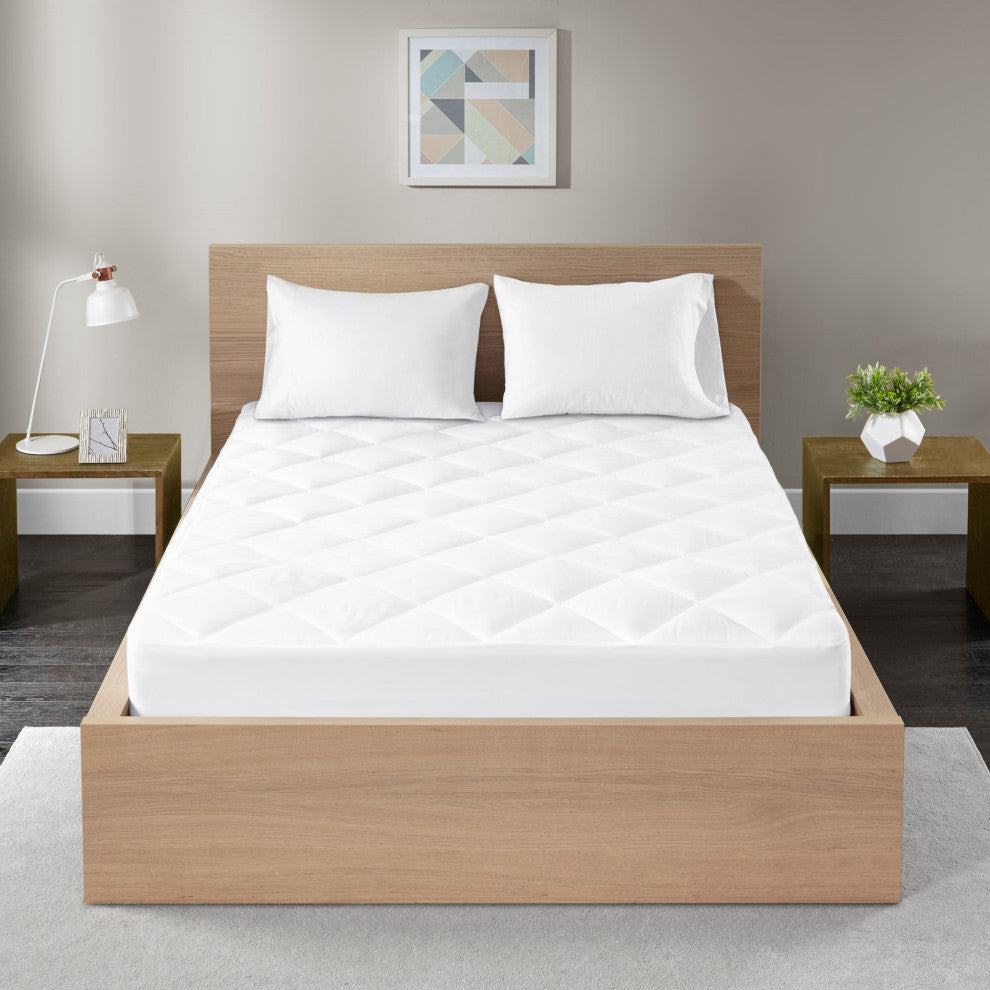 Waterproof Mattress Pad, White, Full