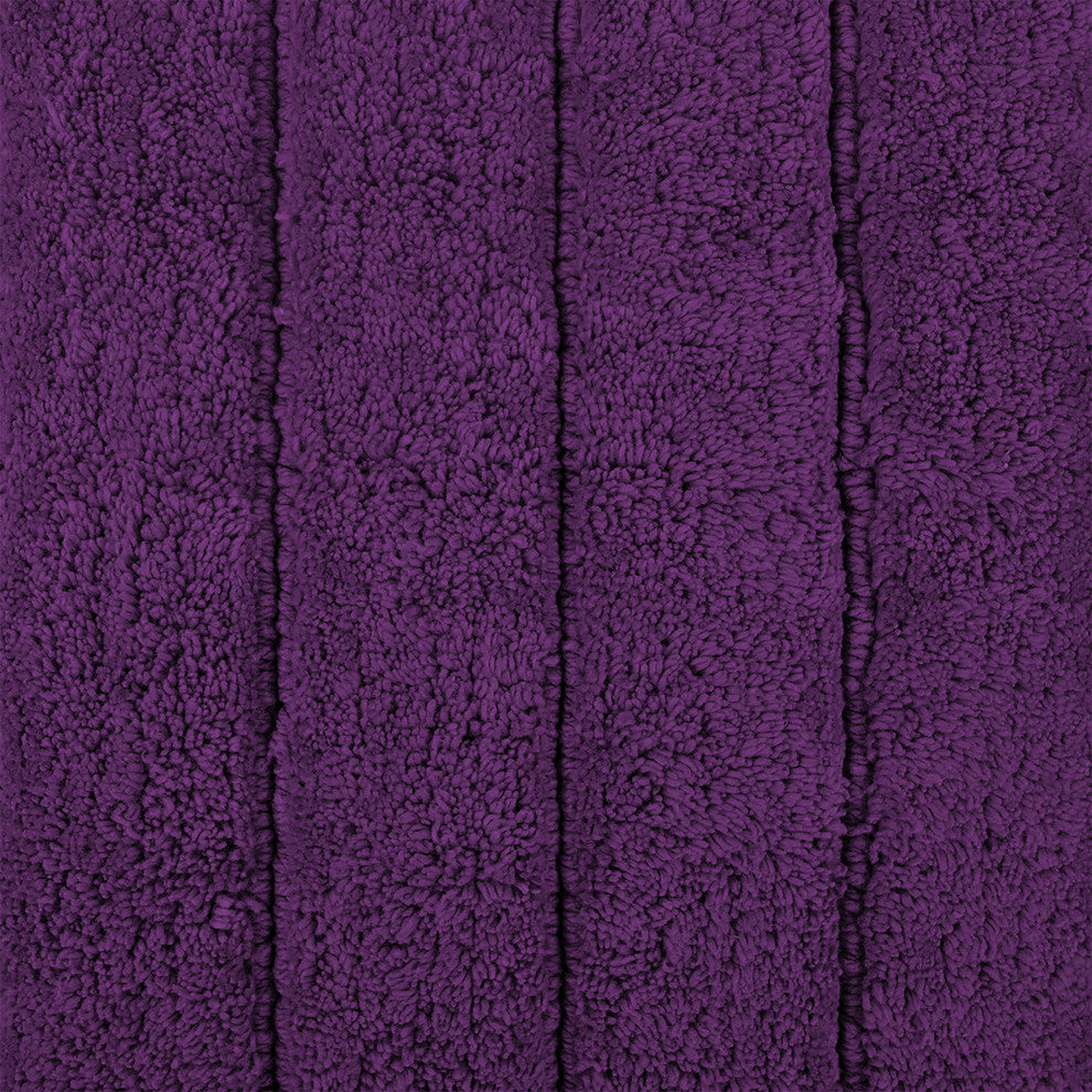 Eggplant Ribbed Rug, 17"x24"