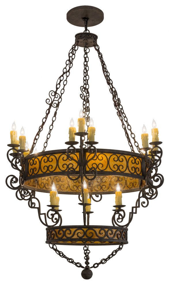48W Isabo 24 LT Two Tier Chandelier