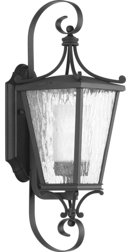 Cadence Collection Black 1-Light Small Wall Lantern