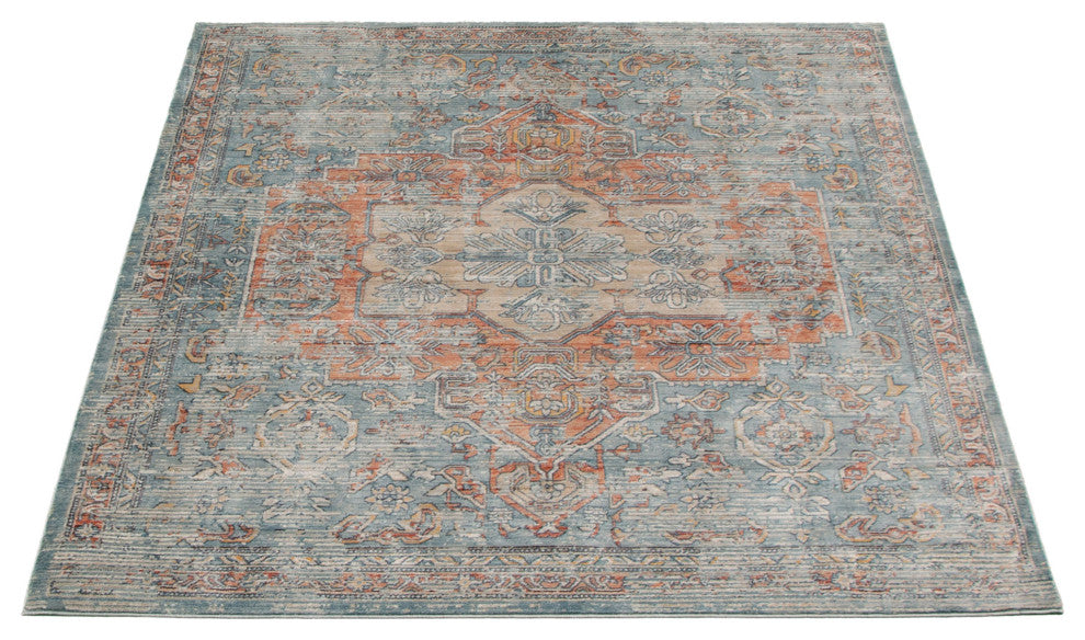 eCarpetGallery Living Room Rug, Blue, 6'7" x 9'10"