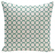 Holiday Brights Collection Geometric Pillow, Teal, 18"x18"