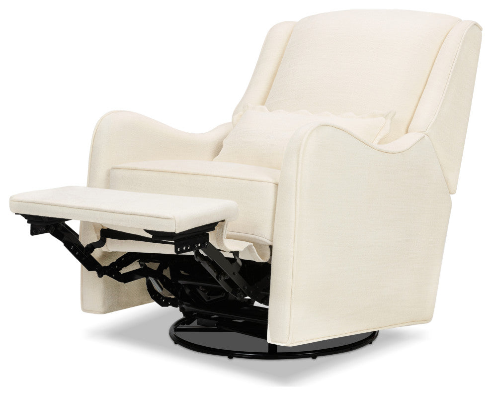 Devon Recliner and Swivel Glider, Performance Ivory Eco-Basketweave