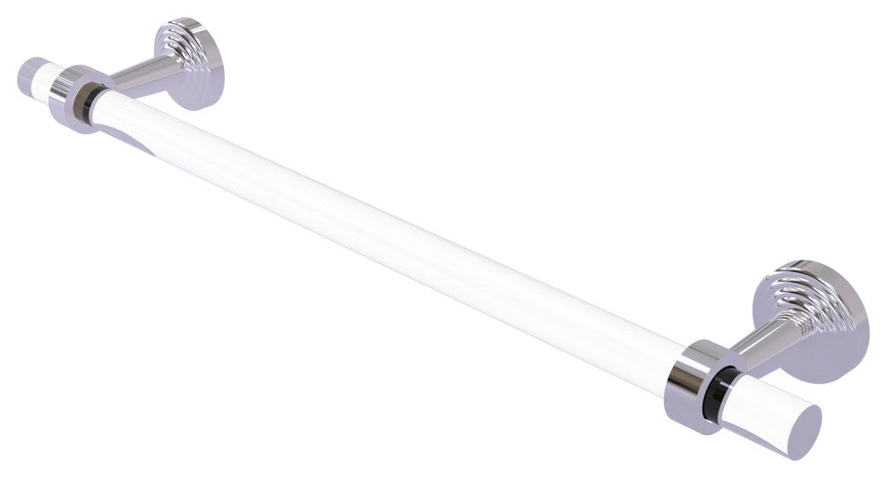 Pacific Beach 36" Towel Bar, Polished Chrome