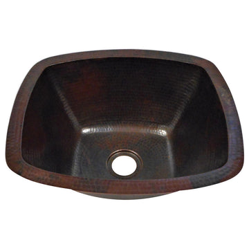 Rectangular Farmhouse Copper Kitchen Bar Prep Sink