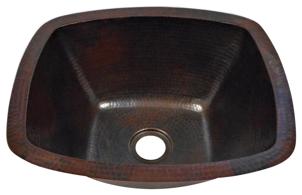 Rectangular Farmhouse Copper Kitchen Bar Prep Sink
