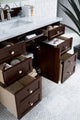 Brittany 48" Vanity, Burnished Mahogany, Without Top