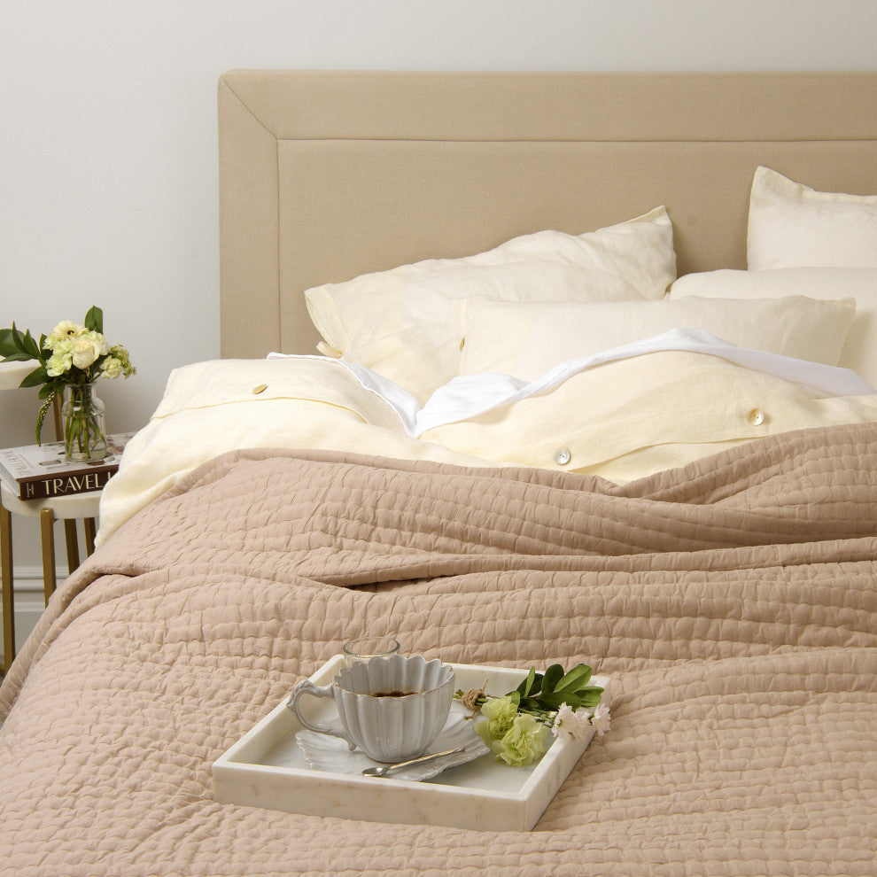 Cotton Quilt, Natural, King