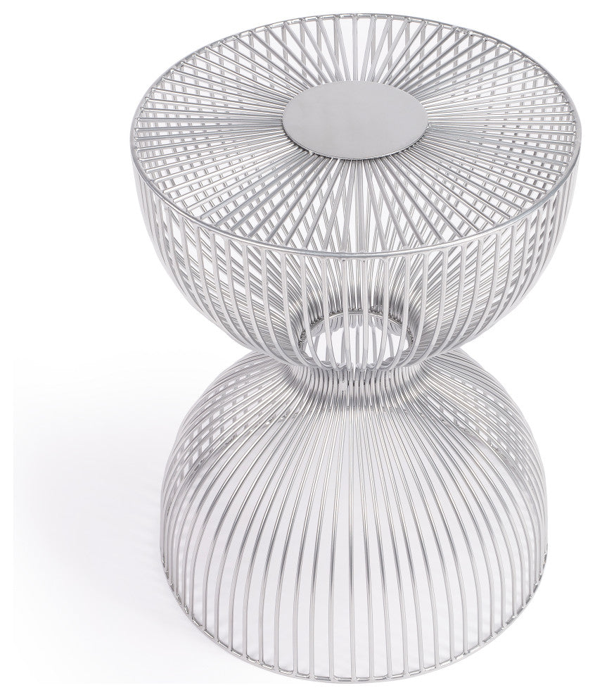 Butler Nicholas Silver Meatl End Table