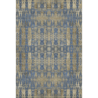Premium Machine Washable Mayfield AMF580 Blue 5' x 7'6" Rug