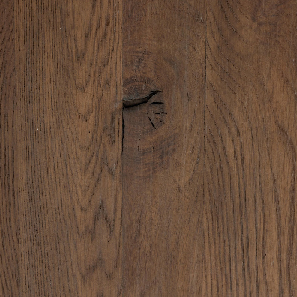 Glenview Console Table Weathered Oak, Weathered Oak Veneer