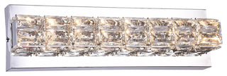 LED Wall Sconce, Chrome, 16"x4"x3"