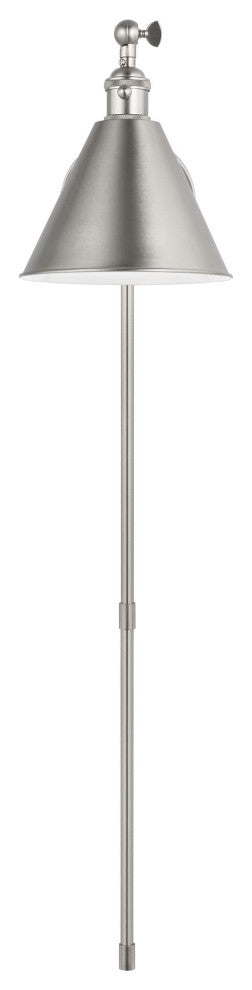 Salem Single Arm One Light Sconce, Brushed Nickel