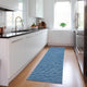 Indoor/Outdoor Laidley LA1 Navy Machine Washable 2'3" x 12' Rug