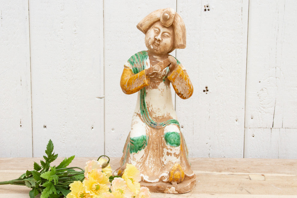 Original Sancai Glazed Chinese Statue