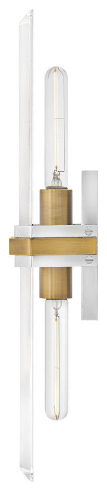 Hinkley Kipton Large Sconce, Polished Nickel