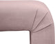 Minimalist Velvet Upholstered Bench, Pink