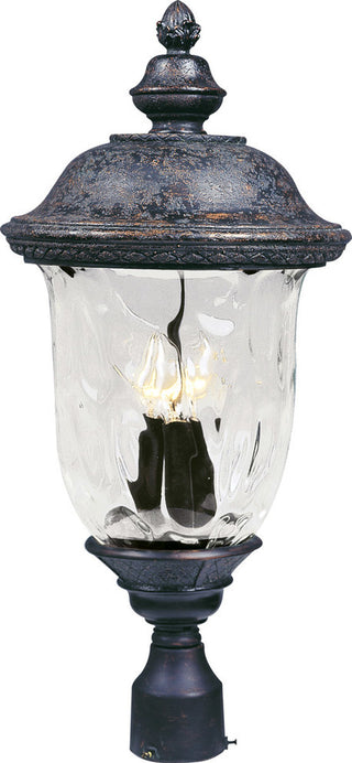Maxim Carriage House VX 3-Light Outdoor Post Lantern - 40420WGOB