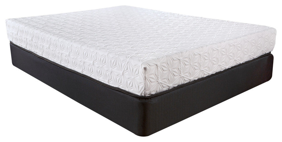 8" Three Layer Gel Infused Memory Foam Smooth Top Mattress Queen