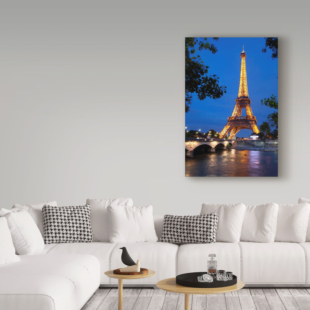"Eiffel Tower 3" by Chris Bliss, Canvas Art, 22"x32"