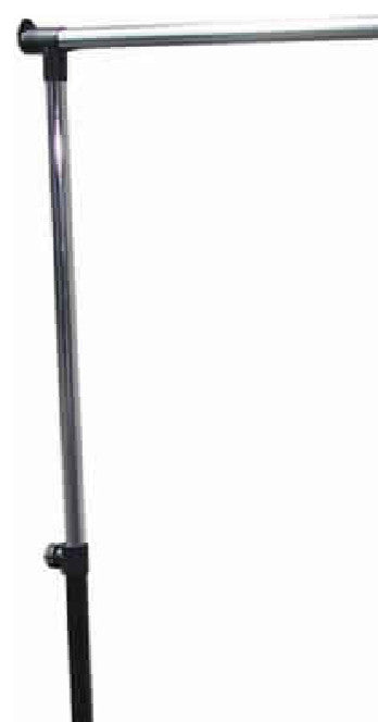 Benzara BM96060 Metal Coat Hanger Rack With Bottom Wired Shelf, Black and Silver