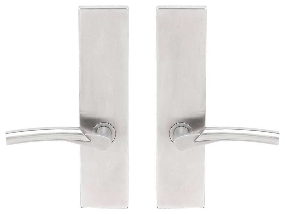 Phoenix Lever, Tubular Full Dummy Pair, Right Hand, Satin Stainless Steel