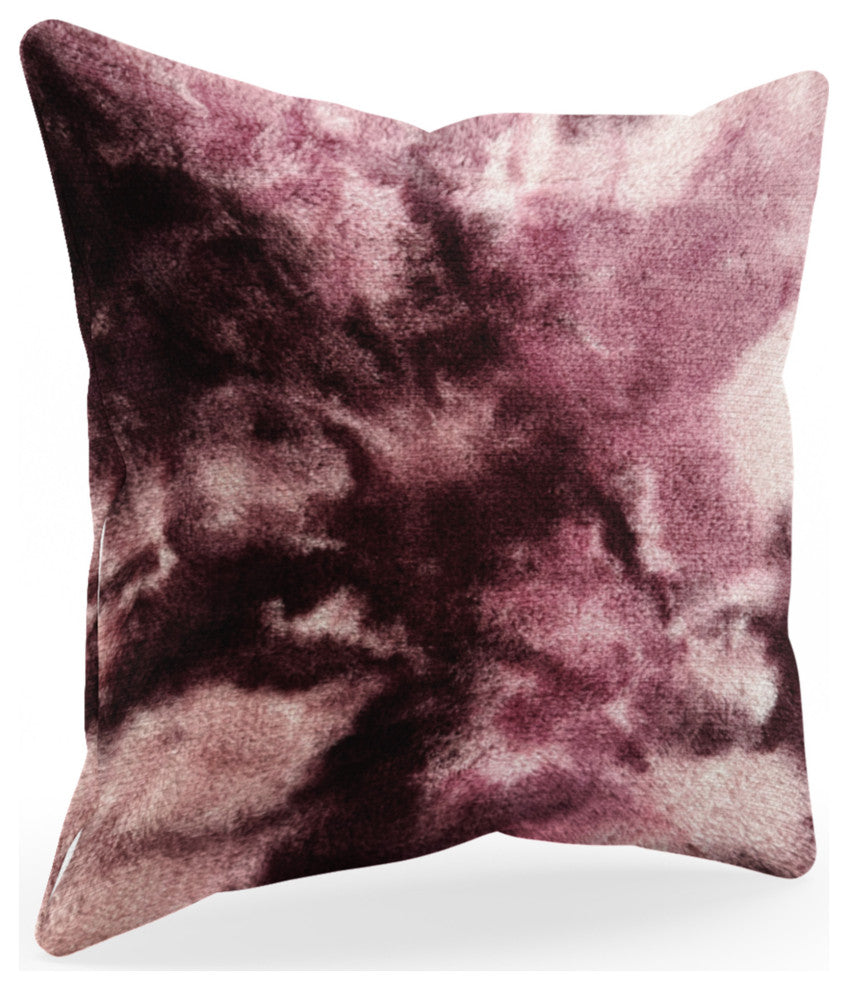 Plutus Rose Fureal Faux Fur Luxury Throw Pillow, Rose, 20" x 26" Standard