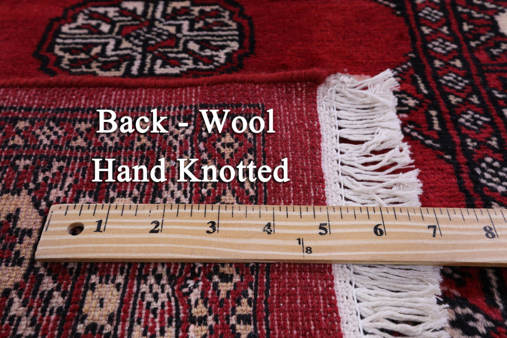 Runner Silky Bokhara Handmade Wool Rug 2' 6" X 8' 2" - Q13776