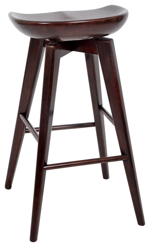 24" Bali Swivel Counter Stool, Cappuccino