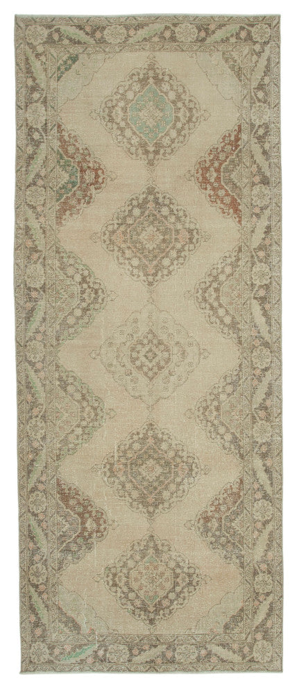 Rug N Carpet - Handwoven Turkish 4' 9" x 12' 2" Contemporary Runner Rug