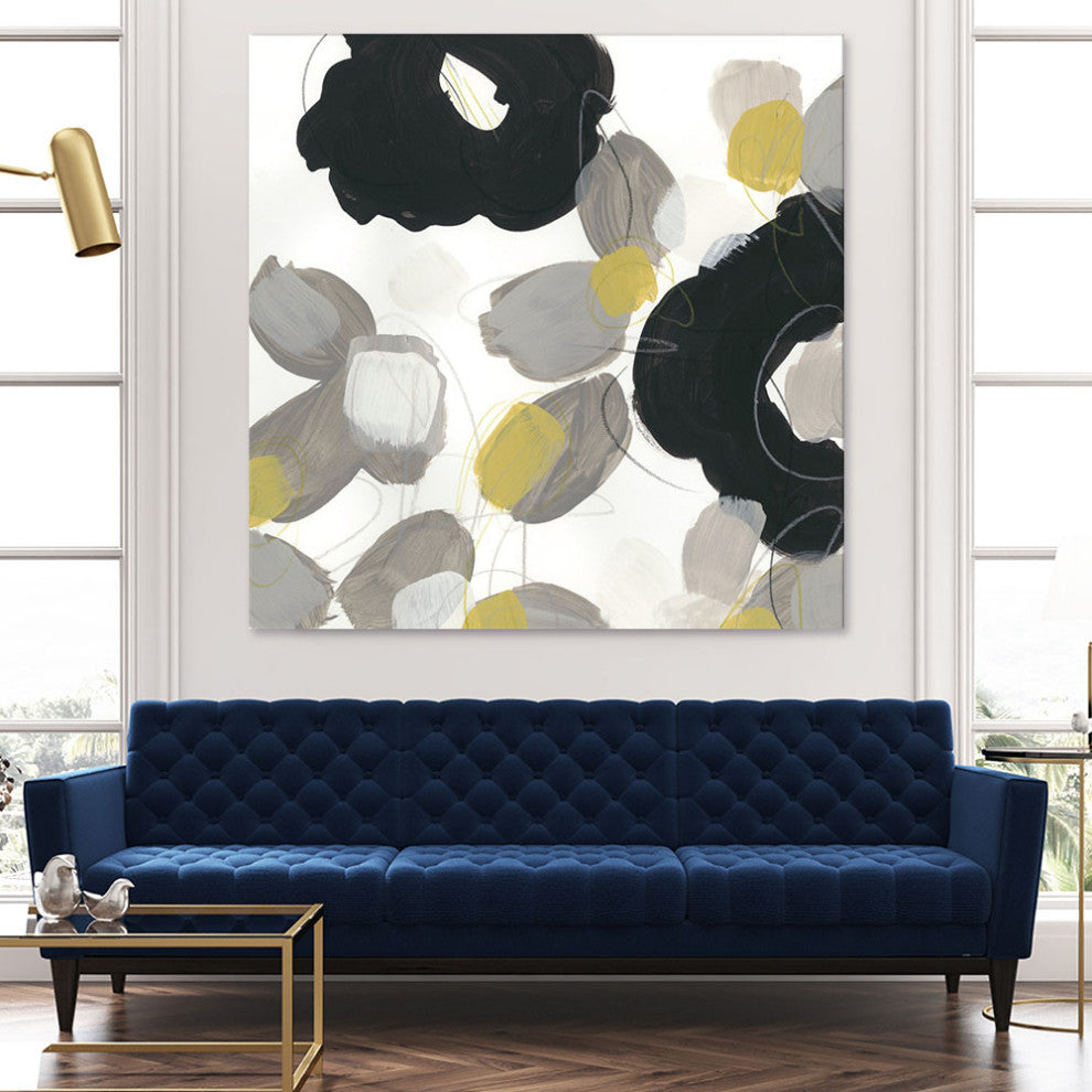 "Kinetic Flora IV" Fine Art Giant Canvas Print, 54"x54"