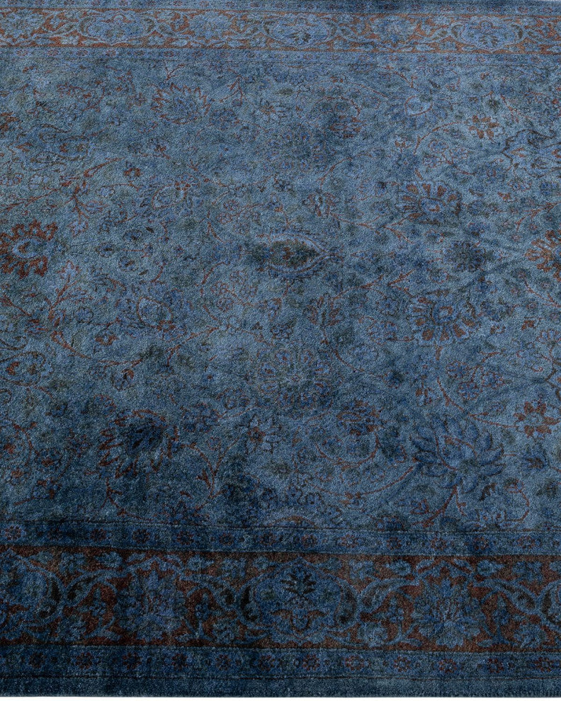 Overdyed, One-of-a-Kind Handmade Area Rug Gray, 4'1"x6'4"