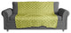 Folk Geometric Pattern in Green Fleece Blanket