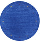 7' Round Handmade Persian Gabbeh Wool Area Rug Q4373