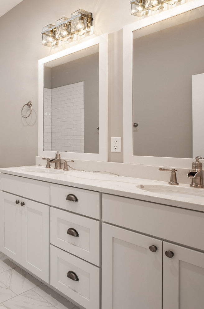 Zlite 1938-3V-BN 3-Light Vanity, Clear
