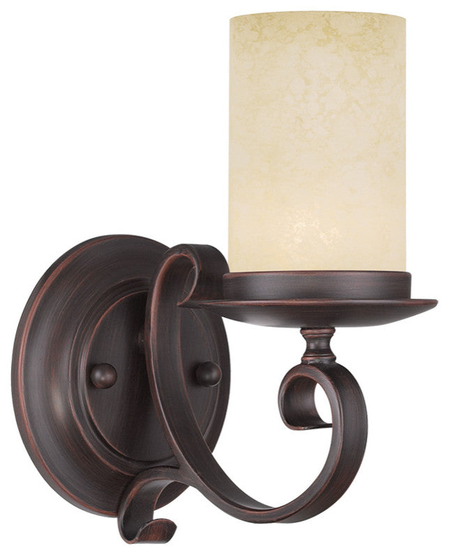 LIVEX LIGHTING 5481-58 1 Light Imperial Bronze Wall Sconce