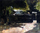 Lesser Ury Farmyard With Well, 20"x25" Wall Decal