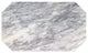 Polished Marble Table Place Mat Badal, Oval Shaped With Gray Finish
