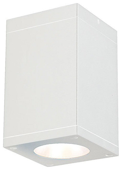 Cube Architectural 5" LED Flush Mount 2700K 90 CRI, White