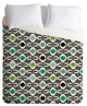 Deny Designs Karen Harris Coming Undone In Succulent Dark Duvet Cover - Lightwei