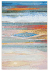 Safavieh Barbados Collection Indoor-Outdoor BAR585 Rug, Light Blue/Pink, 5'3"x7'6"