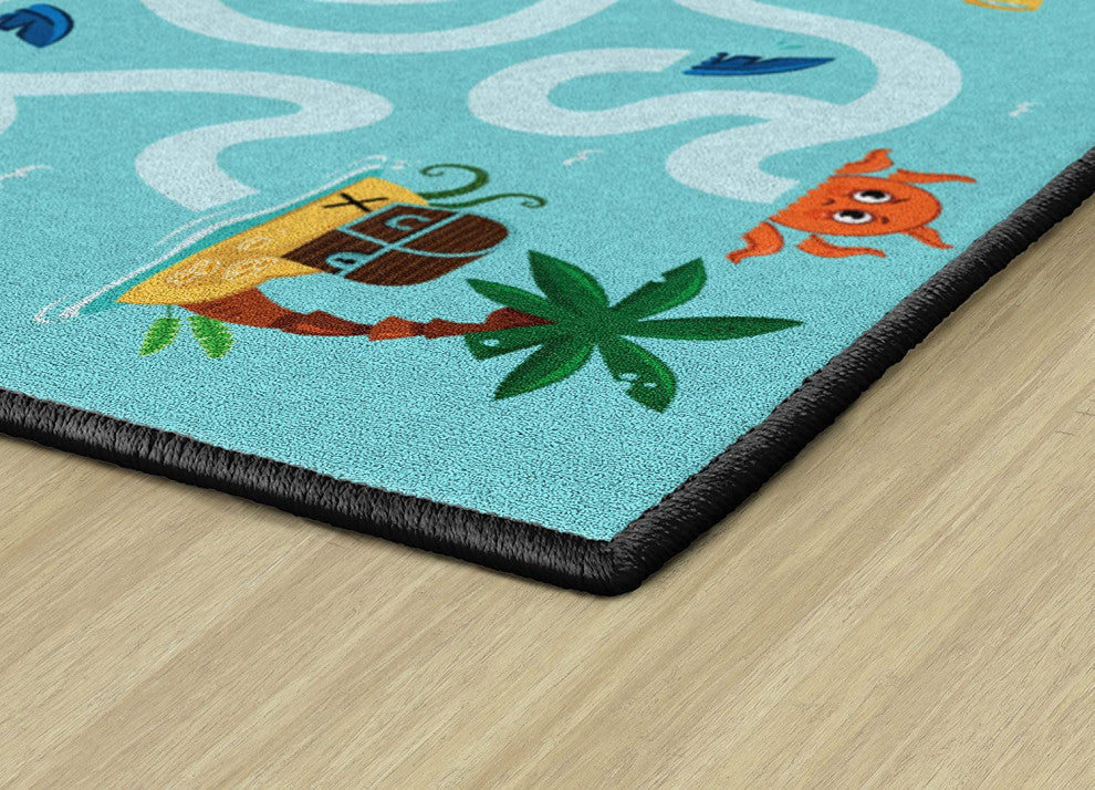 Flagship Carpets CE487-22W 4x6 Pirate Maze Rug
