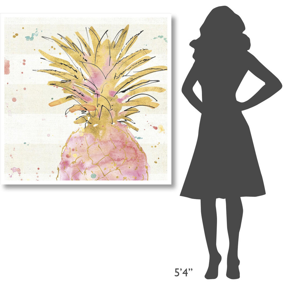 "Flamingo Fever V" Digital Paper Print by Anne Tavoletti, 42"x42"