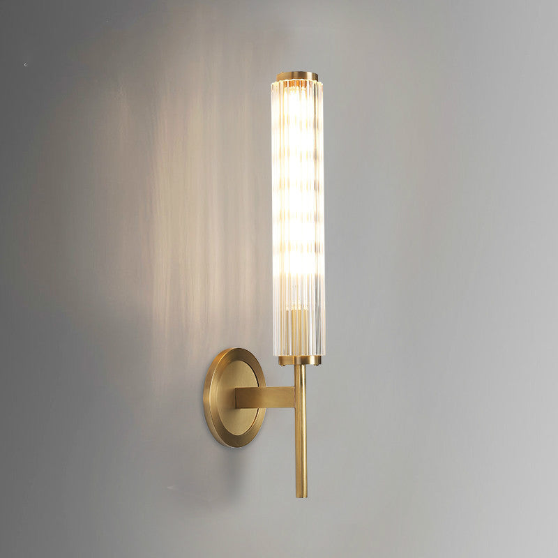 Pontevedra | Luxury Glass Copper Wall Sconce, Glass Style A