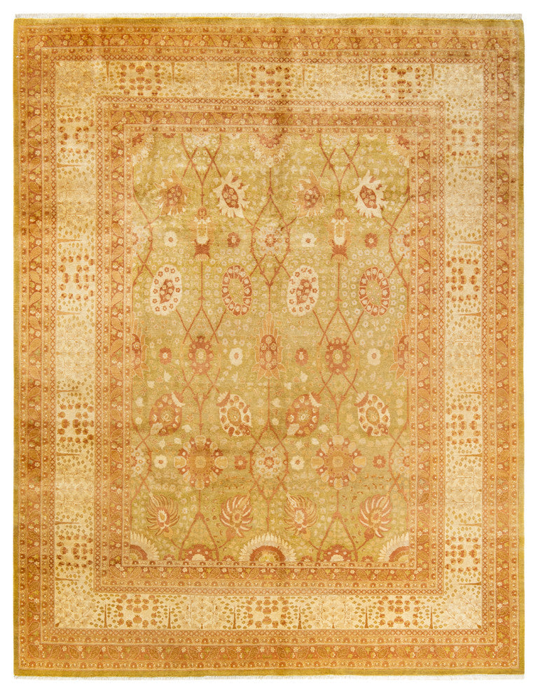 Mogul, One-of-a-Kind Hand-Knotted Area Rug Green, 8' 1" x 10' 3"