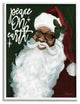 Peace On Earth Phrase Santa Portrait Painting, 16 x 20