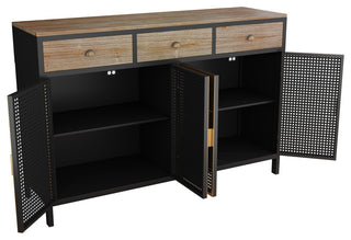 Product on white background with doors open to reveal interior shelving (alternate_white_close).